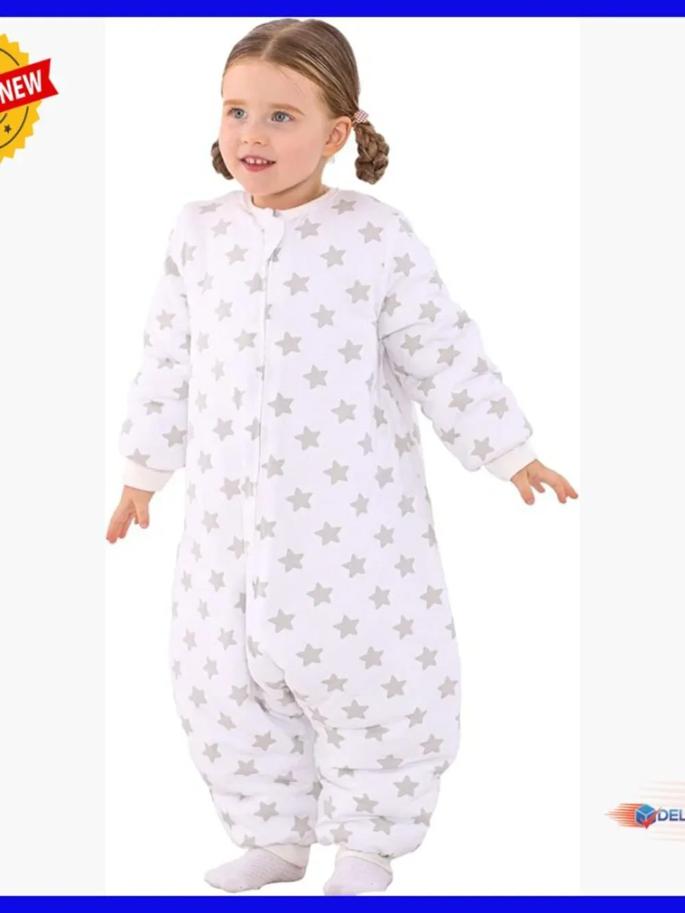 Toddler Sleep Sack with Legs, 2.5 TOG Winter Wearable Blanket, 3T-5T